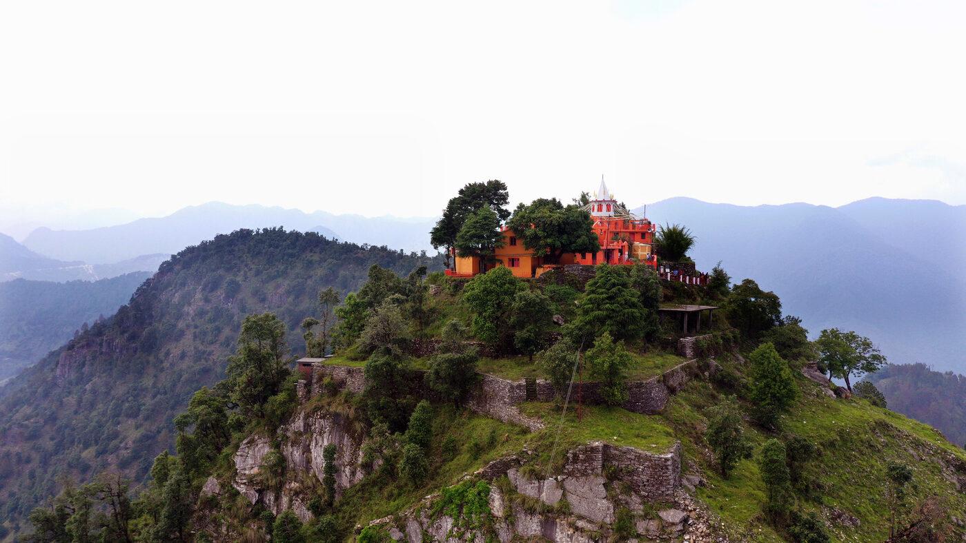 The Malaynath temple at Sirakot fort, dedicated to a form of Lord Shiva.